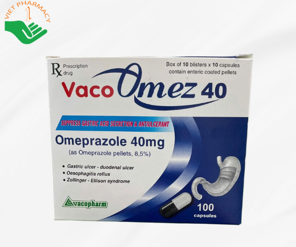 Thuốc chống loét dạy dày Vaco Omez 40